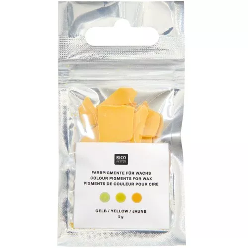 Pigmenti colorati per cera di candela - Disegno Rico - Giallo x5g