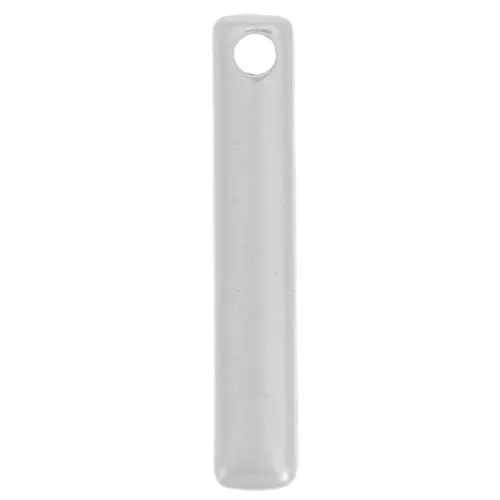 Ciondoli a barra 18x3 mm - Placcatura in argento fino invecchiato x4