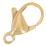 Chiusura a moschettone da 12 mm - Made in Europa - Acciaio inox 316L dorato x1