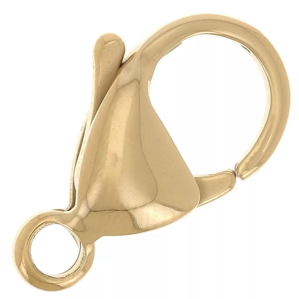 Fibbia in acciaio inox moschettone collana gioielli Collier