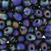 Mini-gocce Miyuki mm. 2.8 DP28-0401FR - Mat Black AB x8g