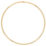 Girocollo rigido piatto di 14 cm - Acciaio inossidabile 304L Gold x1