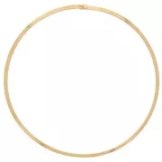 Girocollo rigido piatto di 14 cm - Acciaio inossidabile 304L Gold x1