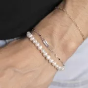 Distanziatore rettangolare 13x3 mm ossido di zirconio - acciaio inossidabile 316L Gold - Verde x1