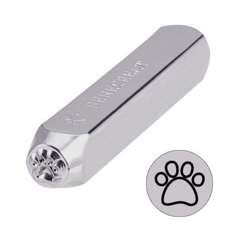 Punzone 6 mm - Zampa di cane x1