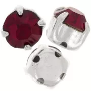 Chatons montés mm. 4 Siam x10