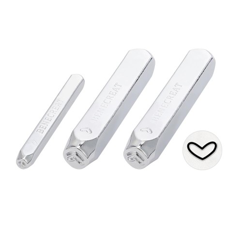 Set di punzoni da 2 mm, 4 mm e 6 mm - Cuore x3