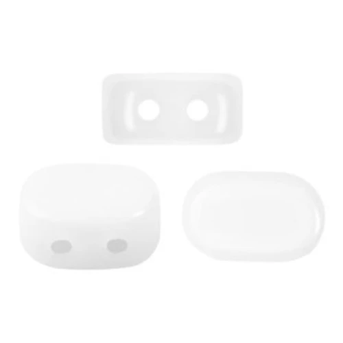 Perle in vetro Lipsi® di Puca® 4x6 mm - Opaque White x10g