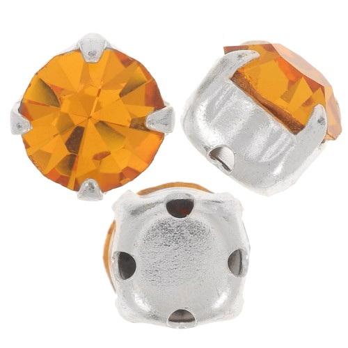 Chatons montés mm. 4 Topaz x10