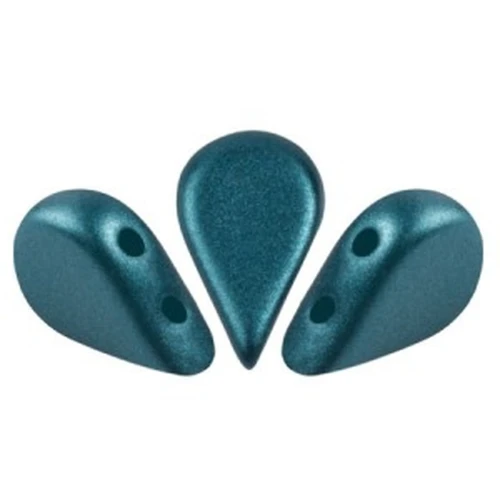 Perle di vetro Amos® di Puca® 5x8 mm - Pastel Petrol x10g