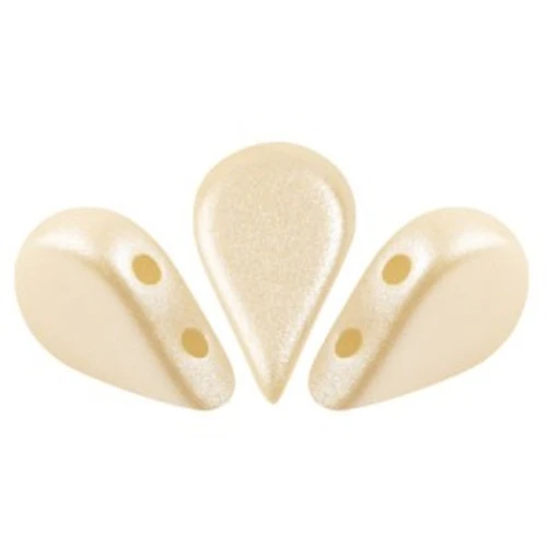 Perle di vetro Amos® di Puca® 5x8 mm - Pastel Cream x10g