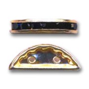 Rondella Mezza-Luna mm. 20x9 dorata Jet x1