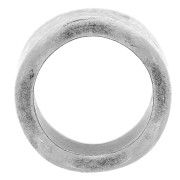 Passante ondulato per cordone 7,5 mm argentato brunito x1