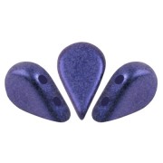 Perle di vetro Amos® di Puca® 5x8 mm - Royal Blue Metallic Mat x10g