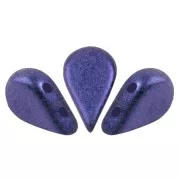 Perle di vetro Amos® di Puca® 5x8 mm - Royal Blue Metallic Mat x10g