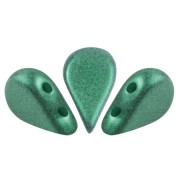 Perle di vetro Amos® di Puca® 5x8 mm - Green Forest Metallic Mat x10g|raw }}