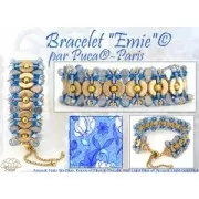 Perle di vetro Amos® di Puca® 5x8 mm - Halo Cardinal x10g