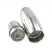 Chiusura magnetica per cordoni mm. 4 Acciaio inossidabile x1|raw }}