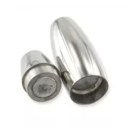 Chiusura magnetica per cordoni mm. 4 Acciaio inossidabile x1