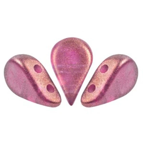 Perle di vetro Amos® di Puca® 5x8 mm - Halo Fuchsia x10g