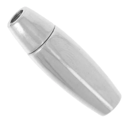 Chiusura magnetica per cordino da 3 mm - Acciaio inox x1