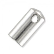 Terminali per cordoncini da mm. 4 Acciaio inoss. x4