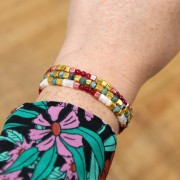 Assortimento di perle cubiche Preciosa Ornela 3,4x3,4 mm - Metallic x200g