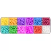 Perle assortite Farfalle Preciosa Ornela 6,5x3,2 mm - Terra Dyed x200g