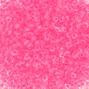 Preciosa Perle di semi 11/0 2 mm - Cristallo rosa neon rivestito x20g