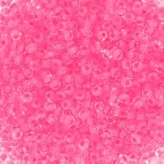 Preciosa Perle di semi 11/0 2 mm - Cristallo rosa neon rivestito x20g