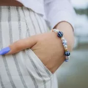 Perline barocche irregolari 8 mm imitazione perla d'acqua dolce - Bianco perlato x15