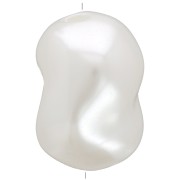 Perline barocche irregolari 16x14 mm imitazione perla d'acqua dolce - Bianco perlato x4|raw }}