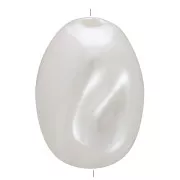 Perle barocche irregolari 14x10 mm imitazione perla d'acqua dolce - Bianco perlato x4