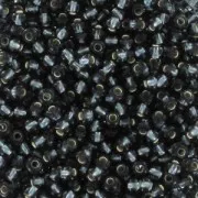 Perle di semi Preciosa 11/0 2 mm - Diamante nero rivestito d'argento x20g