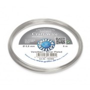 Filo di rame Craft Wire tondo 0.80 mm Argentato x6 m
