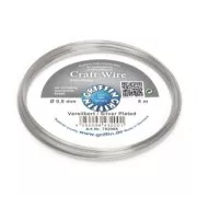 Filo di rame Craft Wire tondo 0.80 mm Argentato x6 m