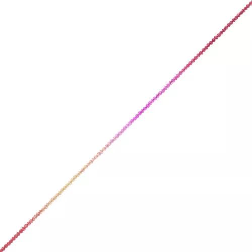 Perline tonde sfaccettate 2 mm - Tie and dye - Fucsia - Rosso - Nude x37cm