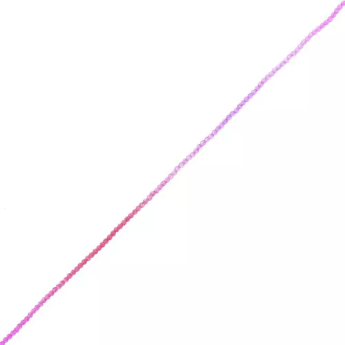 Perline tonde sfaccettate 2 mm - Tie and dye - Rosso - Fucsia - Viola x36cm