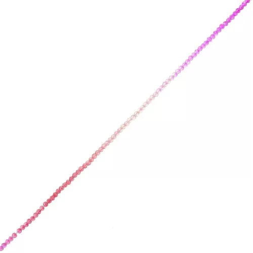 Perline tonde sfaccettate 3 mm - Tie and dye - Fucsia - Rosso - Nude x37cm