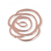 Separatore fiore mm. 24 dorato rosa x1