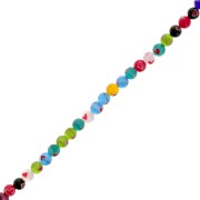 Perle di vetro Millefiori 6 mm - Cuore - Multicolore x37cm|raw }}