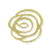 Separatore fiore mm. 24 dorato satinato x1