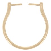 Anello intercambiabile sottile - Misura 52 - Placcato oro 3 micron x1