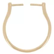 Anello intercambiabile sottile - Misura 54 - Placcato oro 3 micron x1