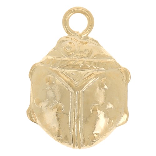 Ciondolo Coccinella 10x7 mm - Gold filled x1