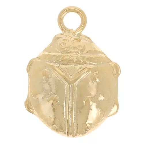 Ciondolo Coccinella 10x7 mm - Gold filled x1