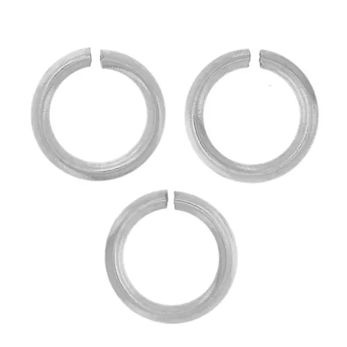 Anelli aperti 4x0,6 mm - acciaio inox 316L x50