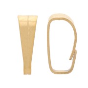 Ganci per pendenti da 7 mm - Acciaio inossidabile dorato 304 x10