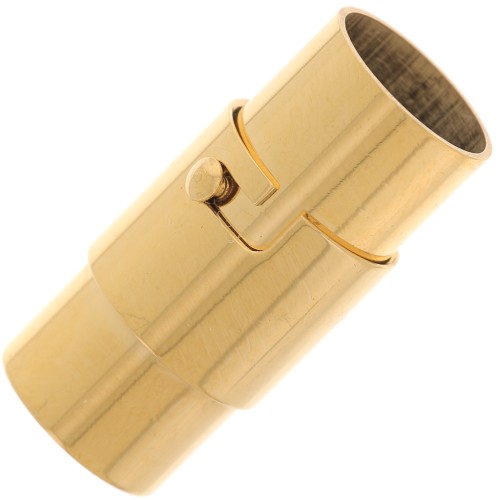 Chiusura magnetica per cordino da 8 mm - Acciaio inossidabile 304 dorato x1
