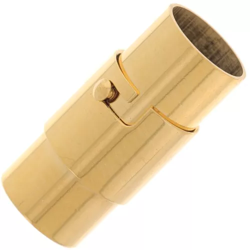 Chiusura magnetica per cordino da 8 mm - Acciaio inossidabile 304 dorato x1